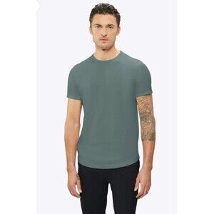 Mens CUTS Curve Hem PYCA PRO Short Sleeve Athletic T Shirt Large Elm Green